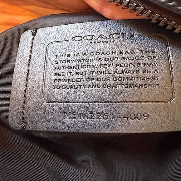 Coach 4009 Men's Houston  Flight Bag Signature Leather Embossed Mint Condition - Picture 16 of 16